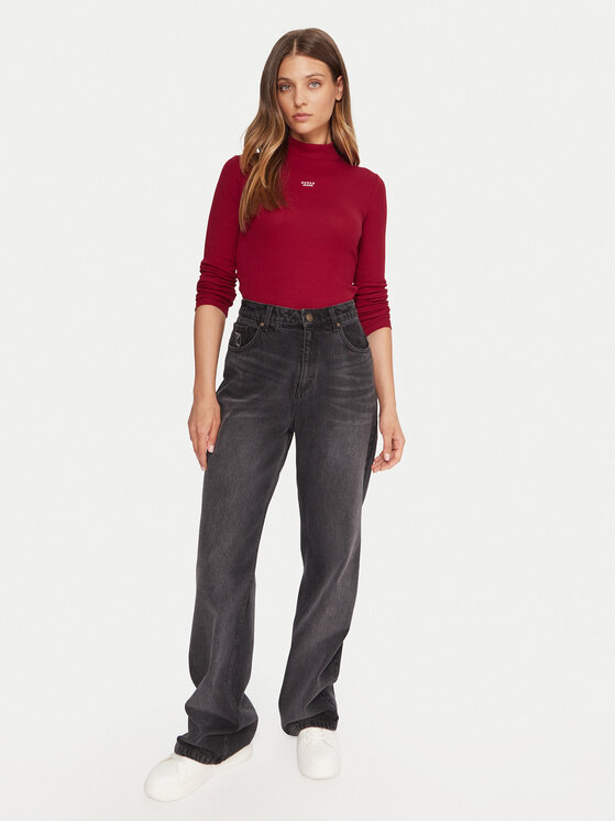 Guess Jeans Guess Jeans Rolák W5BP23 KA0H1 Červená Slim Fit