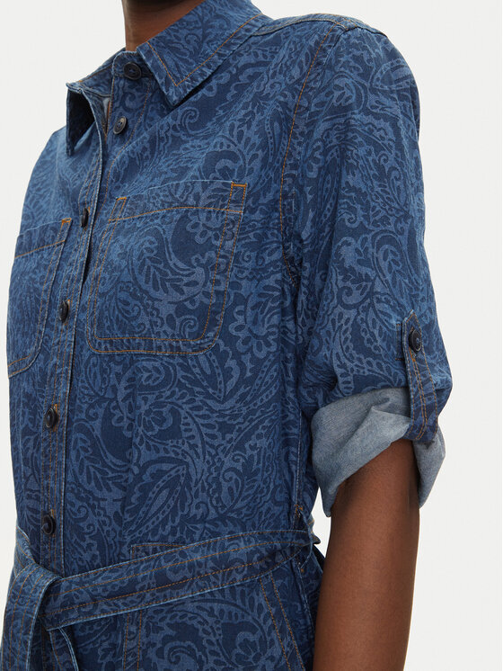 Olsen Olsen Jeans haljina 13002015 Tamnoplava Regular Fit