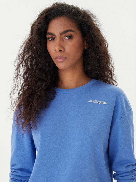 Kappa Kappa Felpa Logo Fekka 371M5EW Blu Regular Fit