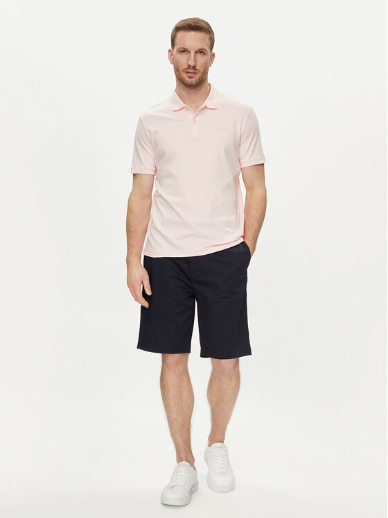 Calvin Klein Calvin Klein Šortky z materiálu Sateen K10K112831 Tmavomodrá Regular Fit