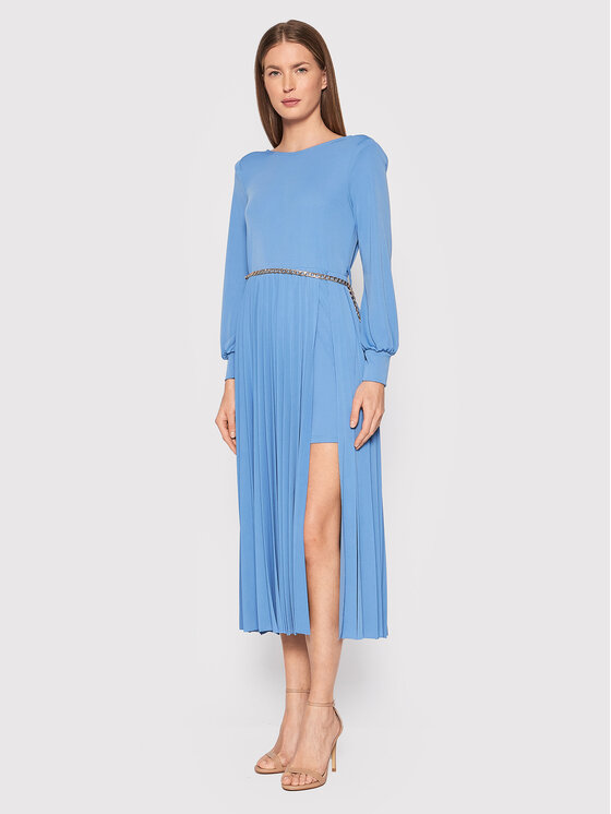 Rinascimento Rinascimento Rochie cocktail CFC0018404002 Albastru Regular Fit
