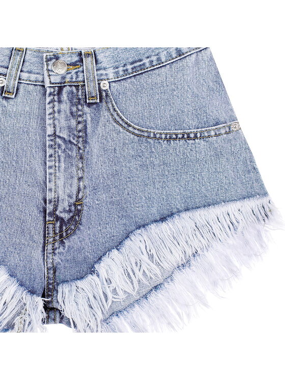 MissDenim MissDenim Szorty jeansowe High Waist Niebieski Regular Fit