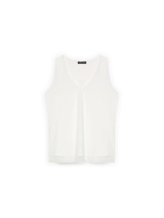Fiorella Rubino Fiorella Rubino Top D013L000150N011 Biały Regular Fit