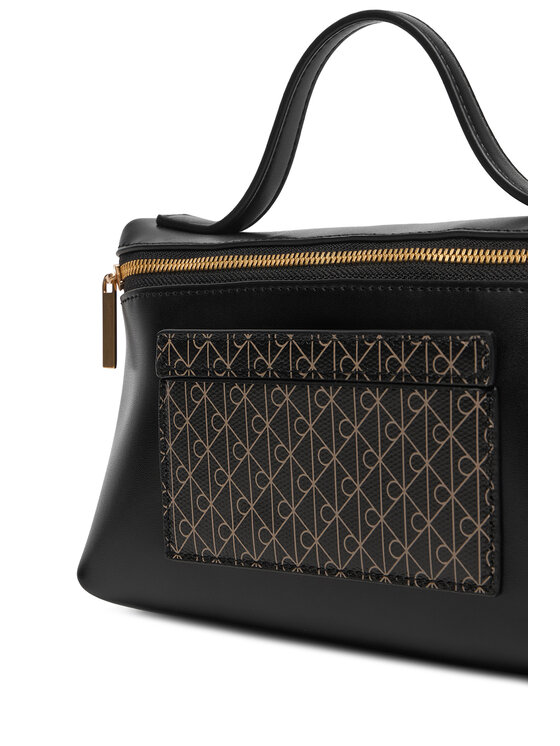 Calvin Klein Calvin Klein Geantă pentru cosmetice Emblem Aop Beauty Case Giftset LV04F1102G Negru