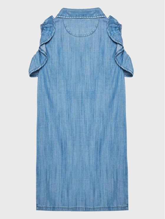 Guess Guess Rochie de blugi K3GK18 D3X30 Albastru Regular Fit