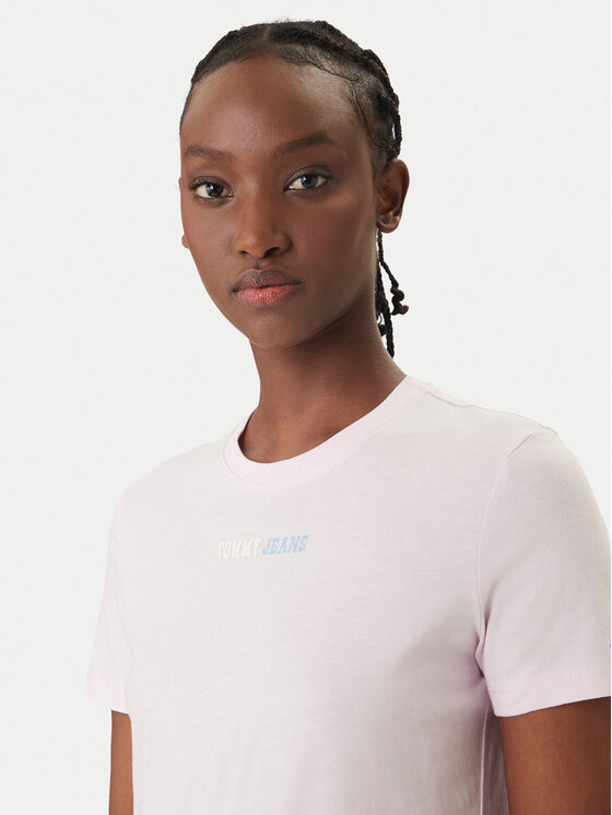 Tommy Jeans Tommy Jeans Marškinėliai DW0DW22277 Rožinė Regular Fit