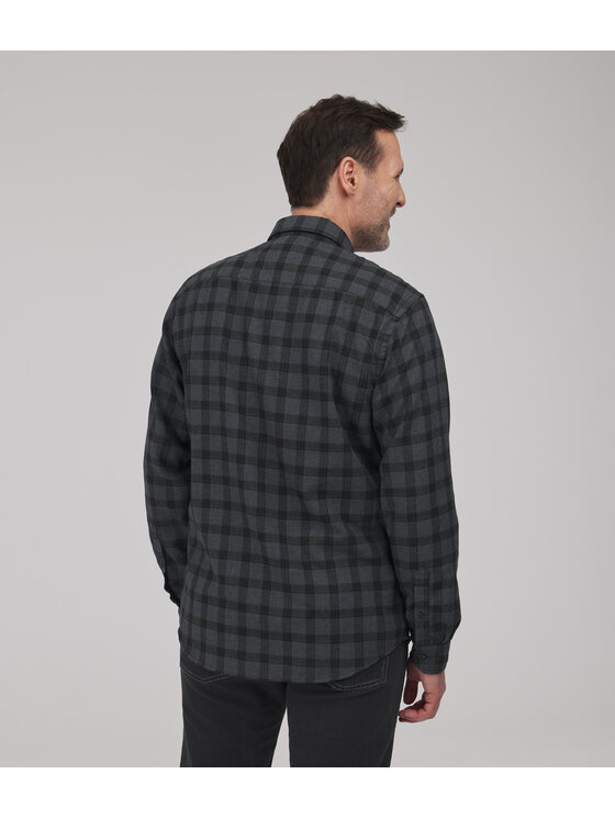 Lee Cooper Lee Cooper Koszula jeansowa WILL Szary ciemny Regular Fit