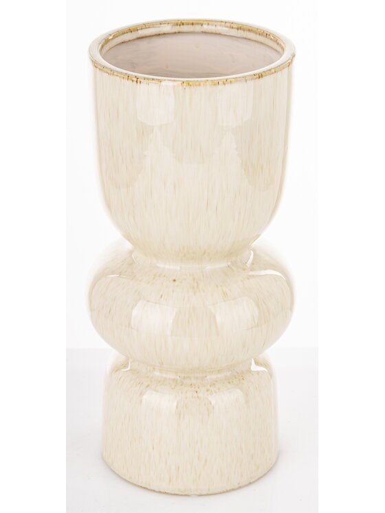MIAhome MIAhome Wazon ceramiczny 30x14,5x14,5 cm MEZANIO Biały