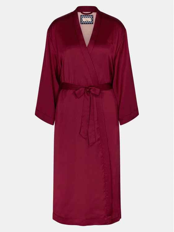 Triumph Triumph Szlafrok Robes Satin Robe 01 10216534 Bordowy