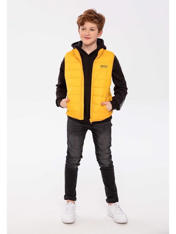 MINOTI MINOTI Kamizelka 13coat 13 Żółty Regular Fit