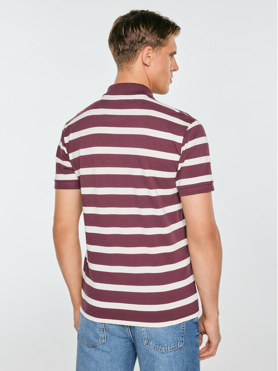 BIG STAR BIG STAR Polo TALUS Bordowy Basic Fit