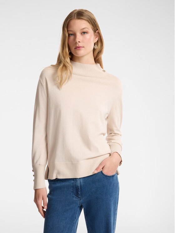 Elena Mirò Elena Mirò Cardigan M456Z000586N002 Écru Boxy Fit