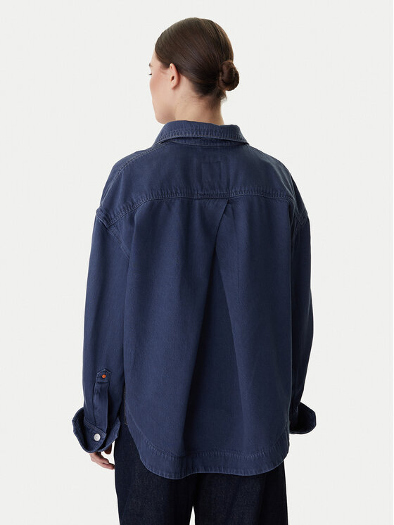 BOSS BOSS Jeans srajca 50552520 Siva Oversize