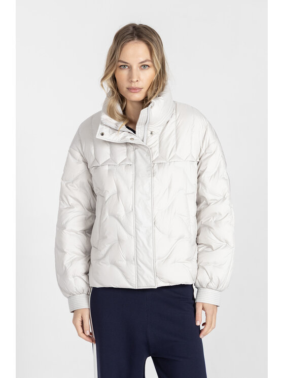 Deni Cler Milano Deni Cler Milano Kurtka zimowa T-DC-9003-F2-40-81-1 Szary Loose Fit