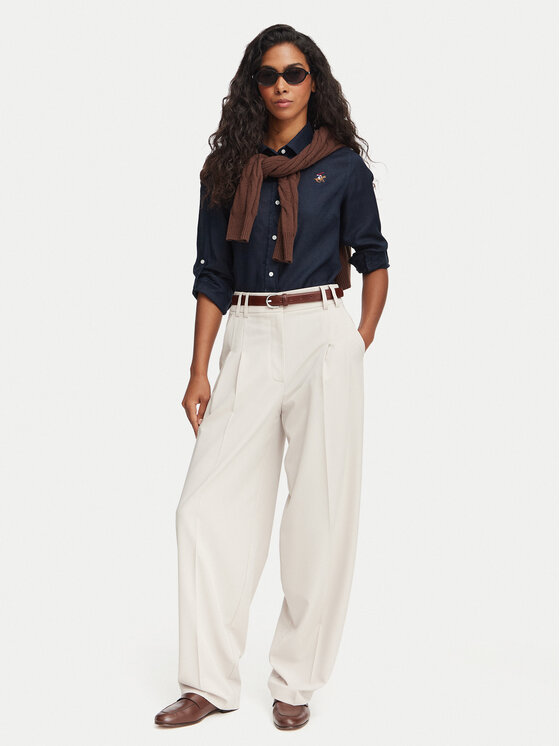 Beverly Hills Polo Club Beverly Hills Polo Club Särk P-SS26W-SH0004 Tumesinine Regular Fit