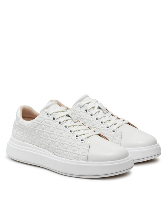 Calvin Klein Calvin Klein Tenisice Cupsole Lace Up Saff Mono HW0HW02103 Bijela