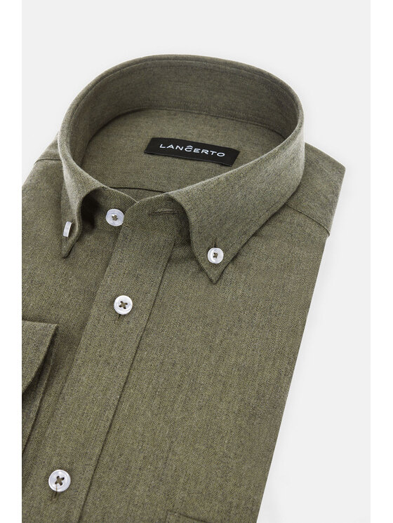 Lancerto Lancerto Koszula Eusebia KO051222000034 Zielony Regular Fit