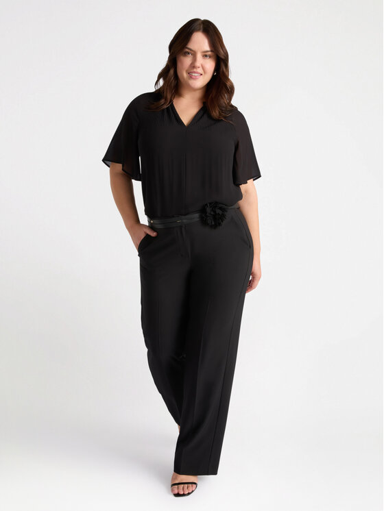 Fiorella Rubino Fiorella Rubino Bluzka 2757T002249N033 Czarny A-Line Fit