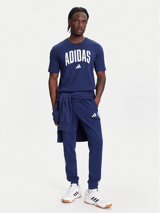 adidas adidas T-shirt Collegiate Lineage Graphic JM6417 Plava Regular Fit