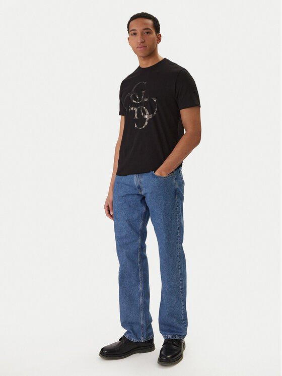 Guess Jeans Guess Jeans Džinsai M5YA1B D633A Mėlyna Straight Fit