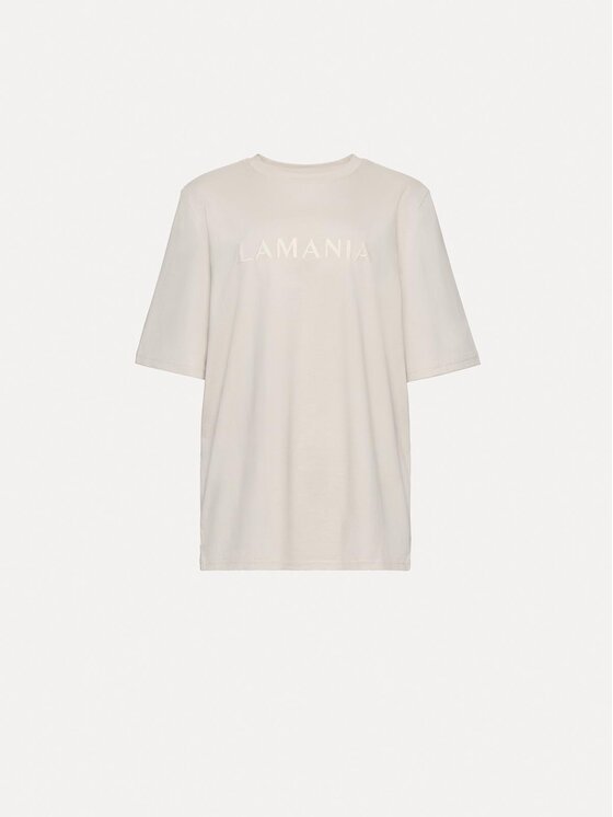La Mania La Mania T-Shirt LUCY Krémová Basic Fit