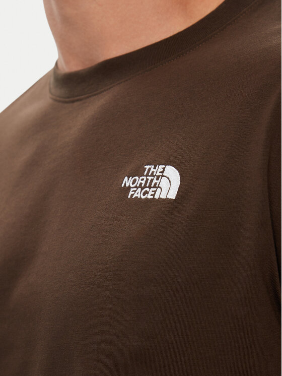 The North Face The North Face T-särk Evolution Simple Dome NF0A8CZ2 Tumepruun Regular Fit