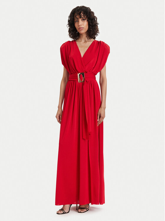 ACCESS FASHION Sukienka wieczorowa 63-3440-326 Czerwony Regular Fit