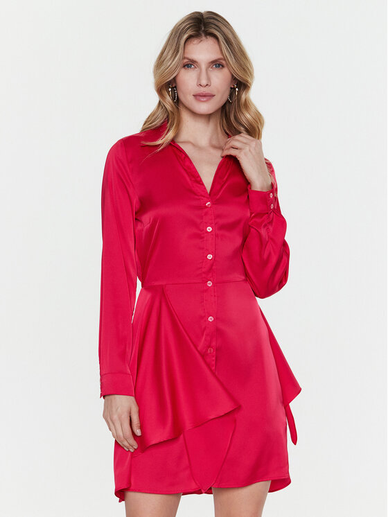 Guess Guess Vestito chemisier Alya W2BK83 WF1T2 Rosa Regular Fit
