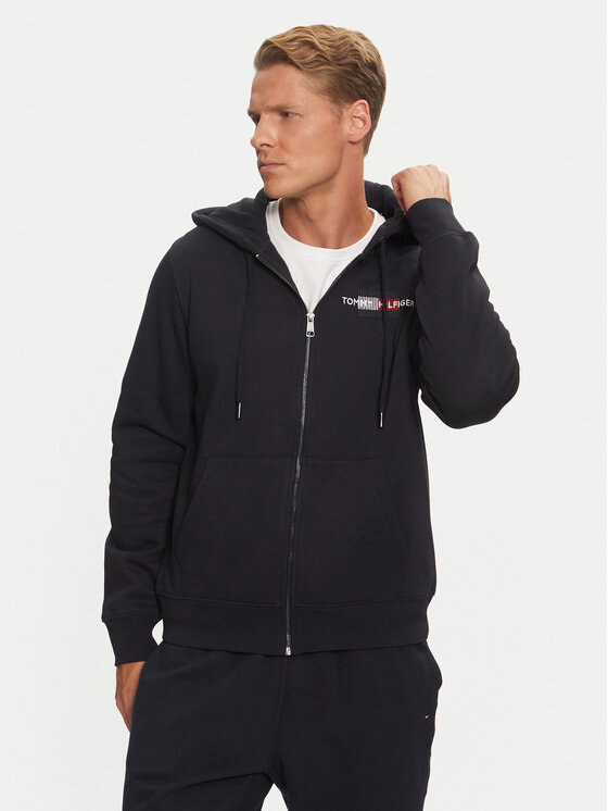 Tommy Hilfiger Tommy Hilfiger Pulóver Flag Embro MW0MW35540 Sötétkék Regular Fit