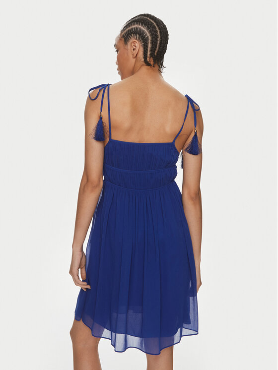 Patrizia Pepe Patrizia Pepe Sukienka koktajlowa 2A2714/A061-CA01 Granatowy Regular Fit