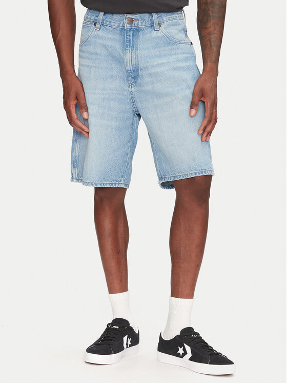Wrangler Wrangler Džínové šortky Frontier 112362492 Modrá Relaxed Fit
