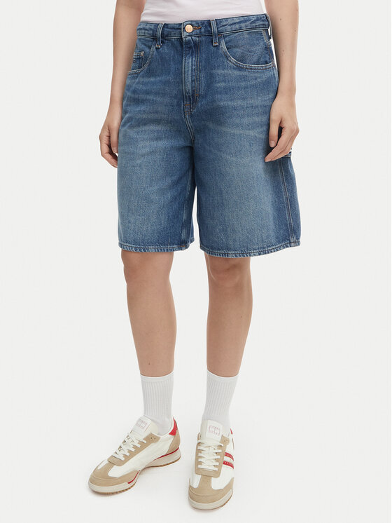 Tommy Jeans Tommy Jeans Džínsové šortky DW0DW22693 Modrá Relaxed Fit