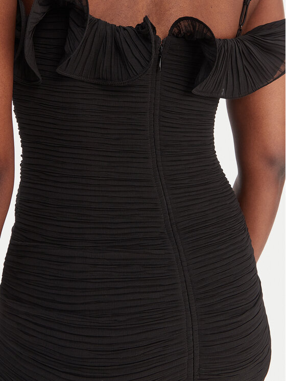 Guess Guess Koktejlové šaty W6RK80 WI342 Čierna Classic Fit