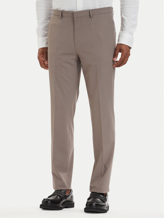 HUGO HUGO Obleka Arti-Hesten 50544524 Svetlo rjava Extra Slim Fit