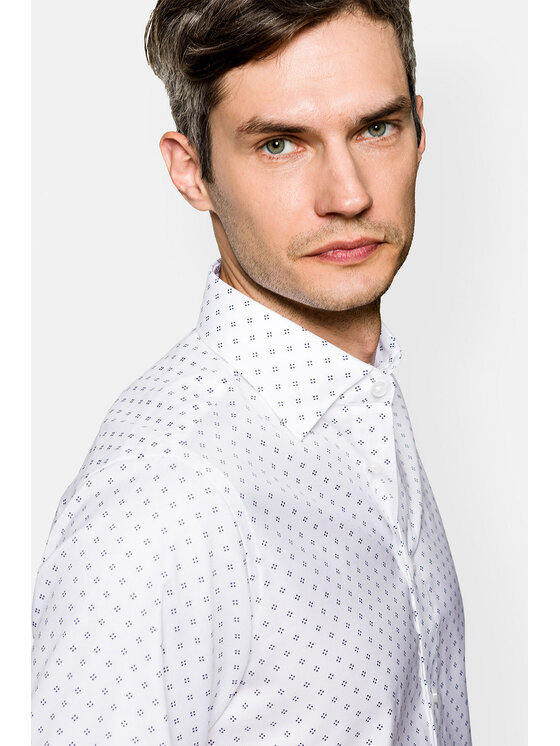 Lancerto Lancerto Koszula Javier KO073122000022 Biały Slim Fit