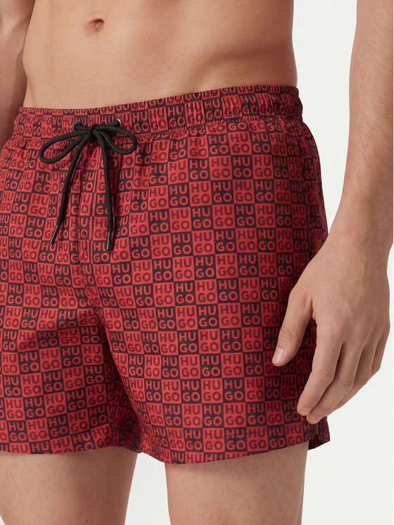 HUGO HUGO Плувни шорти Aaron 50556792 Червен Regular Fit