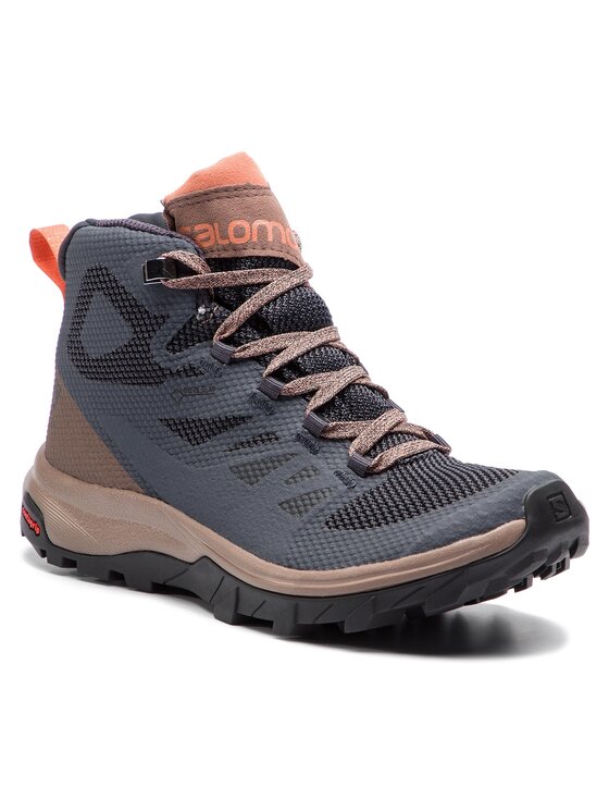 Salomon Salomon Трекінгові черевики OUTline Mid Gtx W GORE-TEX 406794 20 V0 Сірий