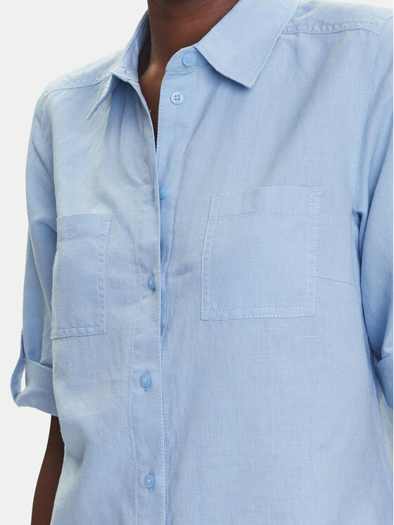 Olsen Olsen Hemd 12002121 Himmelblau Regular Fit