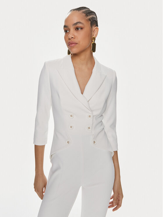 Elisabetta Franchi Elisabetta Franchi Jumpsuit TU-009-41E2-V580 Weiß Regular Fit