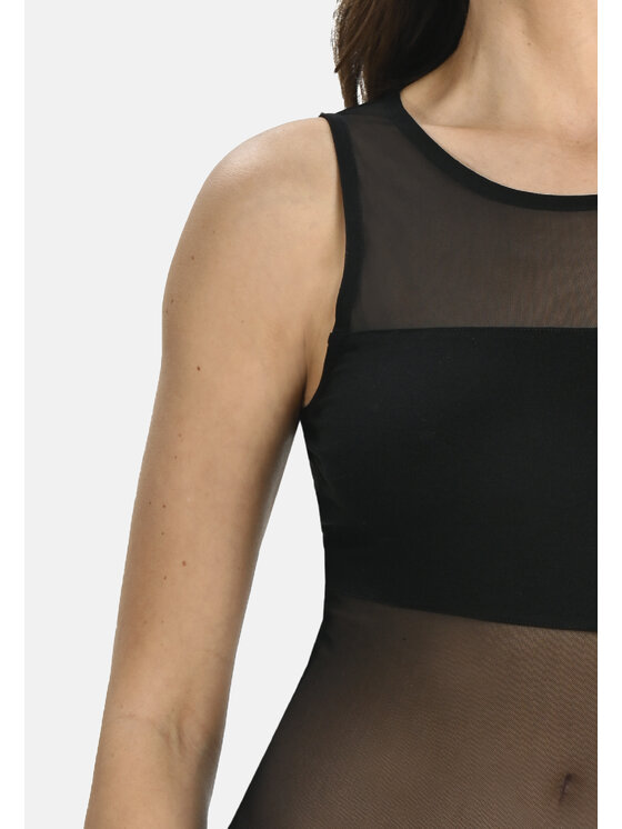 Teyli Teyli Body damskie Clara Czarny Regular Fit
