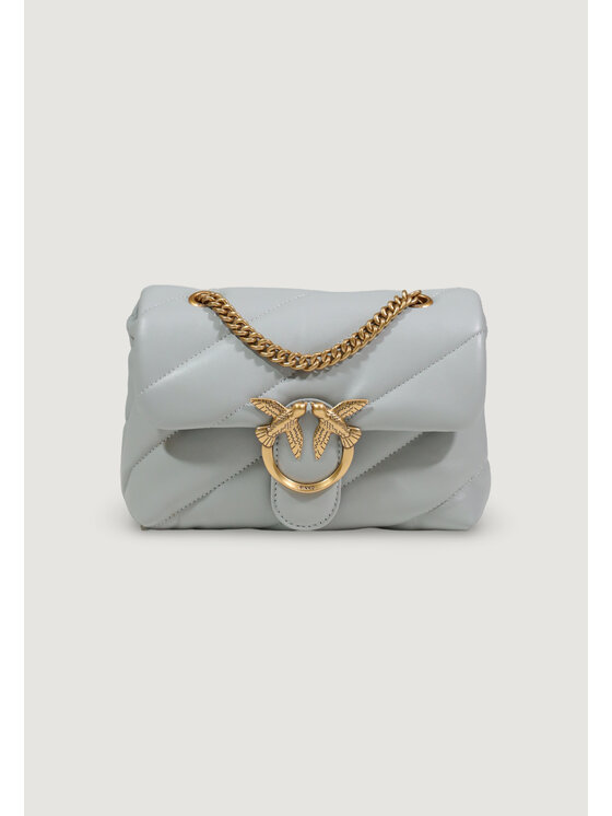 PINKO PINKO Τσάντα LOVE PUFF MINI CL SHEEP NAPPA Γκρι
