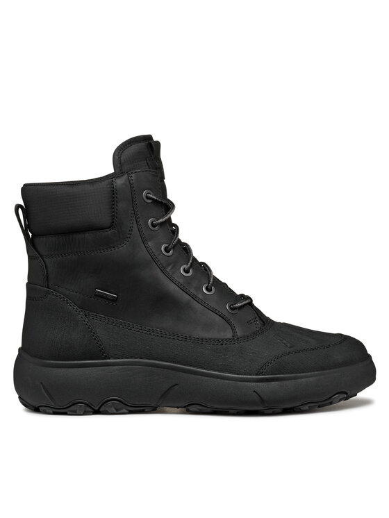 Geox Čižmy U Nebula + Grip B Ab U46HFC 0FFBC C9999 Čierna