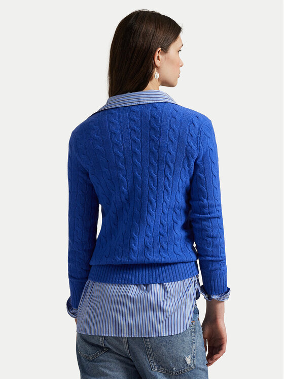 Polo Ralph Lauren Polo Ralph Lauren Sweter 211971866006 Niebieski Slim Fit