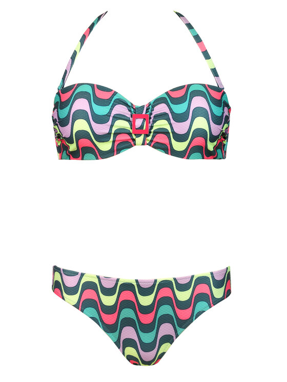 Miss Lou Miss Lou Bikini ML002 Multicolore