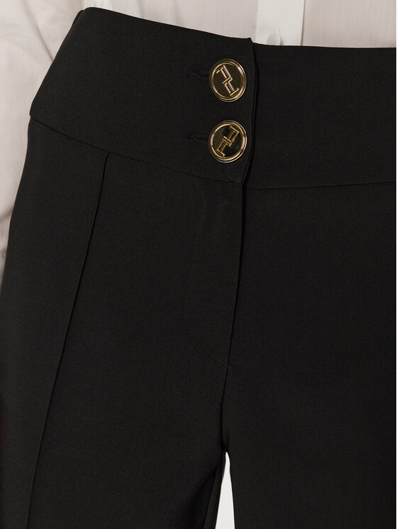 ARTIGLI ARTIGLI Hlače iz tkanine ACPA000219 Črna Regular Fit
