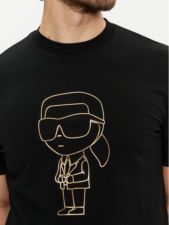 KARL LAGERFELD KARL LAGERFELD T-Shirt 755054 542221 Černá Regular Fit