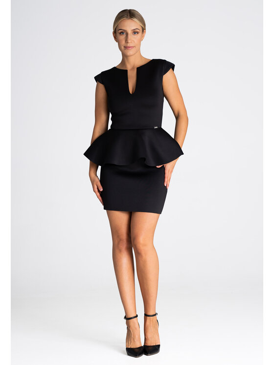 FIGL FIGLFIGL Vestito M975 Nero Regular Fit