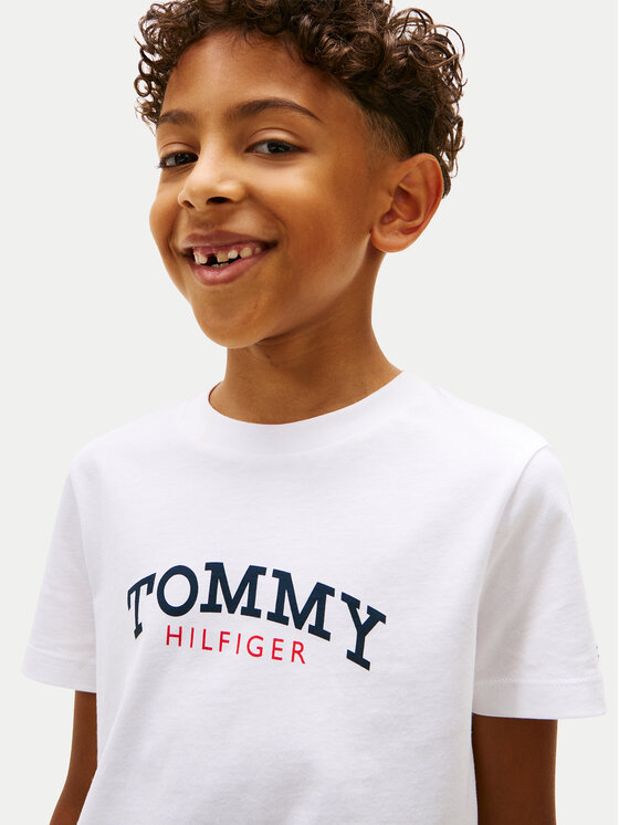 Tommy Hilfiger Tommy Hilfiger Тишърт KB0KB10290 Бял Regular Fit