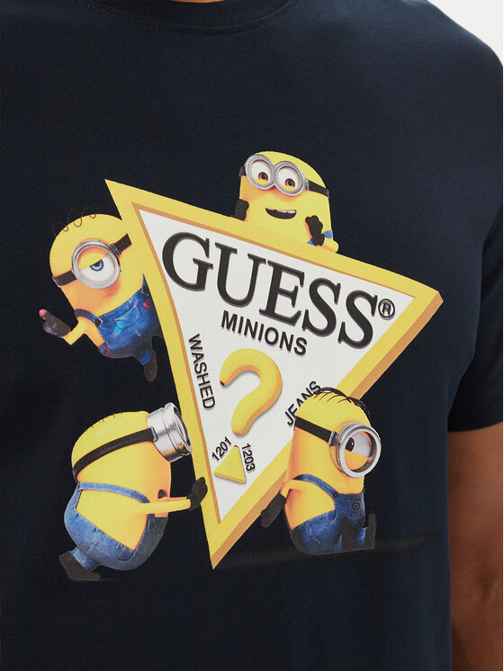 Guess Jeans Guess Jeans T-Shirt 183589 Niebieski Classic Fit