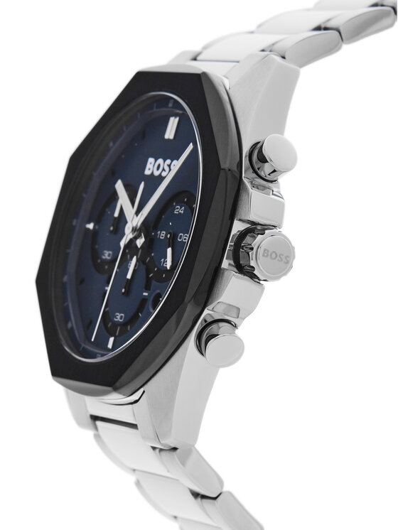 BOSS BOSS Zegarek Cloud 1514015 Srebrny